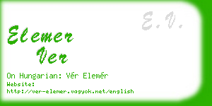 elemer ver business card